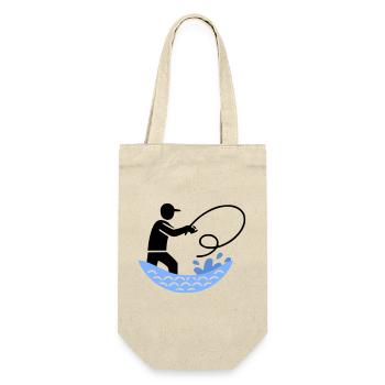 Fishing & Fishing | Petri Heil Hobby Logo - Gift Bag for Bottles - nature - Front