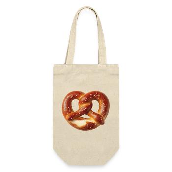 Brezel - Geschenkbeutel für Flaschen - Natur - Vorne
