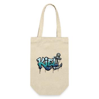 Kiel Graffiti Anchor Schleswig-Holstein - Gift Bag for Bottles - nature - Front