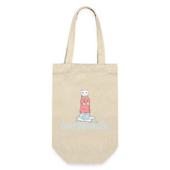 Ganz Dünnes Eis Deutscher Humor - Gift Bag for Bottles - nature - Front