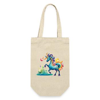 Licorne fabuleuse dans le pays arc-en-ciel - Sac à bouteille - nature - Devant