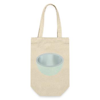 Crackled Ceramic Bowl Art - Gift Bag for Bottles - nature - Front