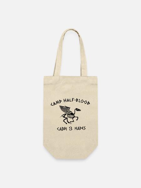 Camp HalfBlood Cabin 13 Hades Dinosaurier Vintage - Geschenkbeutel für Flaschen - Natur