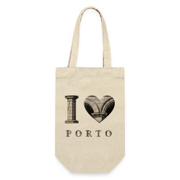 I Love Porto – Architectural City Design - Geschenkbeutel für Flaschen - Natur - Vorne