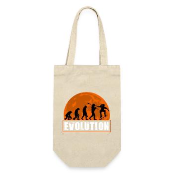 Entwicklung der Skateboard-Skater-Silhouetten-Kunst - Geschenkbeutel für Flaschen - Natur - Vorne