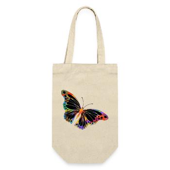 Schmetterling - Geschenkbeutel für Flaschen - Natur - Vorne