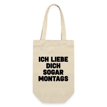 Je t’aime même les lundis – Love with Humour - Sac à bouteille - nature - Devant