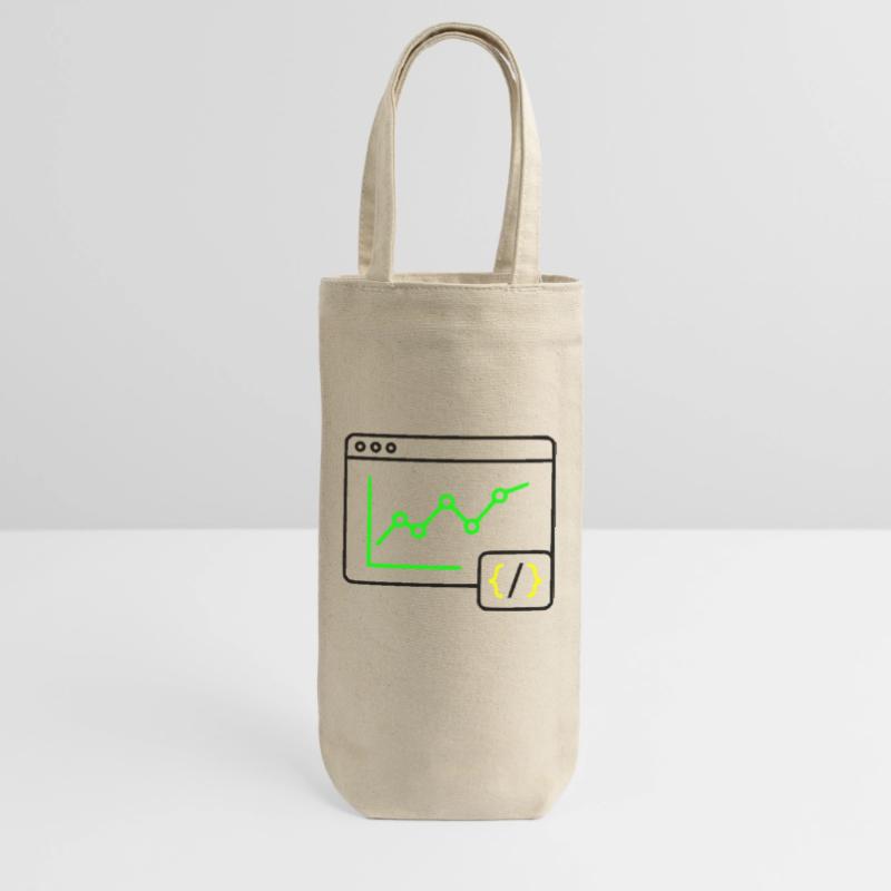 Vecteur de navigation de codage de graphiques d’analyse web Sac à bouteille