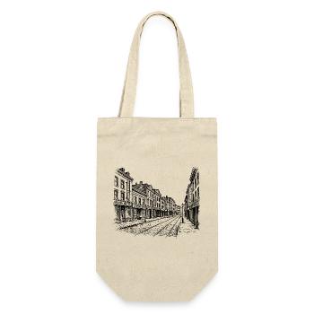 Vintage Street - Gift Bag for Bottles - nature - Front