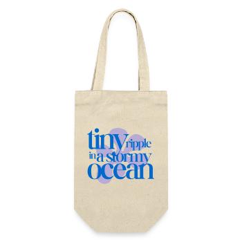 Tiny ripple in a stormy ocean (lavender) - Gift Bag for Bottles - nature - Front