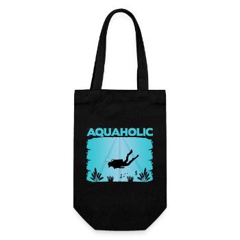 Diver Saying Design - Gift Bag for Bottles - black - Front
