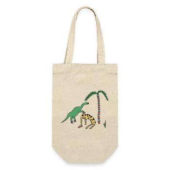 Tiger & Dino - Gift Bag for Bottles - nature - Front