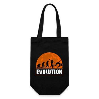 High Jumping Evolution Retro Athlete Silhouette - Gift Bag for Bottles - black - Front