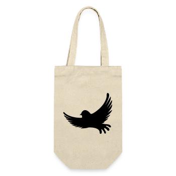 Bird Vogel - Geschenkbeutel für Flaschen - Natur - Vorne