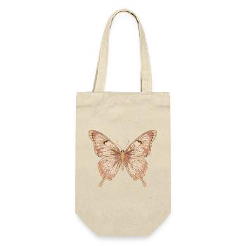 Soft Pink Butterfly Art - Gift Bag for Bottles - nature - Front