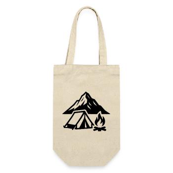 Mountain camp by the fire - Gift Bag for Bottles - nature - Front