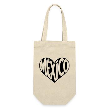 Mexico Heart Design - Gift Bag for Bottles - nature - Front