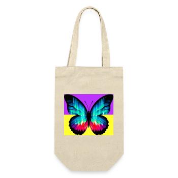 Schmetterling - Geschenkbeutel für Flaschen - Natur - Vorne