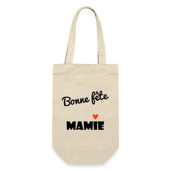 HAPPY BIRTHDAY GRANDMA. GRANNY. MAMMA. GRANDMOTHER - Gift Bag for Bottles - nature - Front