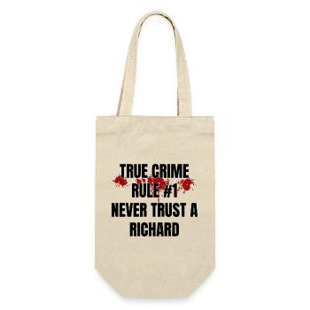 True Crime Richard - Geschenkbeutel für Flaschen - Natur - Vorne