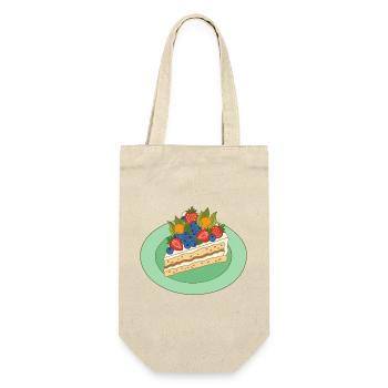 Fruity cake splendour - Gift Bag for Bottles - nature - Front