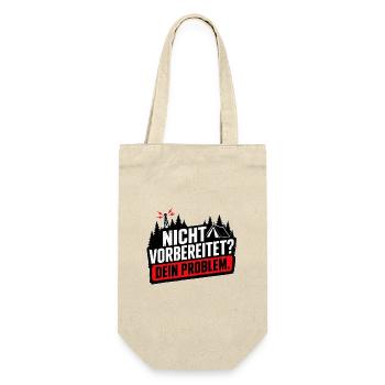 Nicht vorbereitet Survival Prepper Humor - Geschenkbeutel für Flaschen - Natur - Vorne