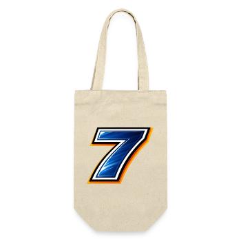 Maillot de football numéro 7 design sportif - Sac à bouteille - nature - Devant