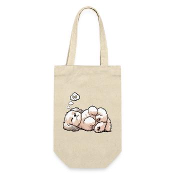 Bolonka Zwetna Bolonkabesitzer Bolonkaliebhaber - Geschenkbeutel für Flaschen - Natur - Vorne