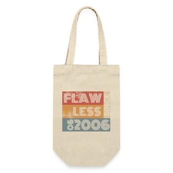 20th Birthday Flawless since 06/2006 - Gift Bag for Bottles - nature - Front