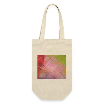 Neon Diagonal Stripe Abstract - Gift Bag for Bottles - nature - Front