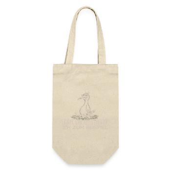 Früher war alles leichter Spruch Möwe Geschenk - Geschenkbeutel für Flaschen - Natur - Vorne