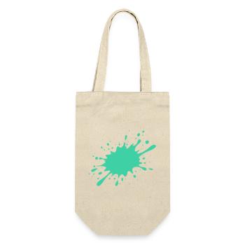 Turquoise paint splash - Gift Bag for Bottles - nature - Front