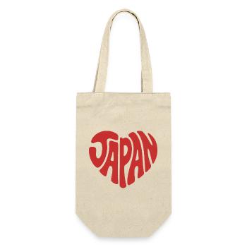 Japan Heart Graffiti Emblem - Gift Bag for Bottles - nature - Front