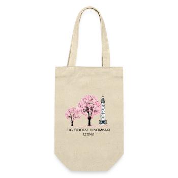 Izumo, Leuchtturm Handzeichnung, Japan - Geschenkbeutel für Flaschen - Natur - Vorne