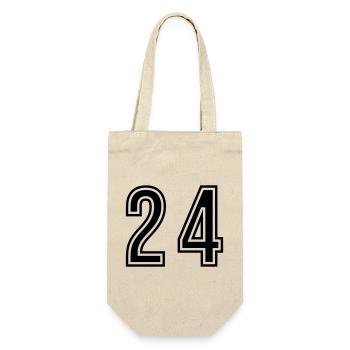 24 Symbole numérique - Sac à bouteille - nature - Devant