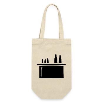 Comptoir de bar Bar à cocktails Gastronomie Barkee cadeau - Sac à bouteille - nature - Devant