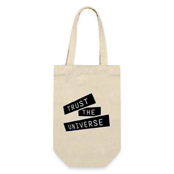 Trust The Universe Spiritual Universe Quote Logo - Gift Bag for Bottles - nature - Front