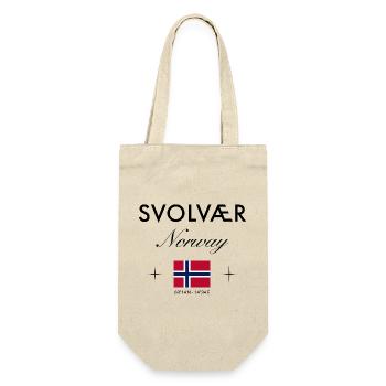 Svolvær Norway Coordinates Travel Souvenir - Gift Bag for Bottles - nature - Front
