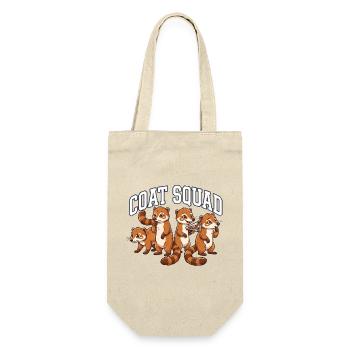 Nasenbären Crew - Geschenkbeutel für Flaschen - Natur - Vorne