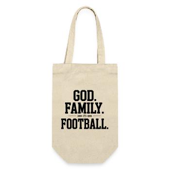 Mon Dieu. La famille. Le football. - Sac à bouteille - nature - Devant