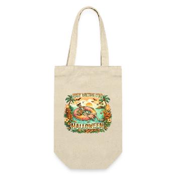 Waiting for Halloween Skeleton Hallloween Anticipation - Gift Bag for Bottles - nature - Front