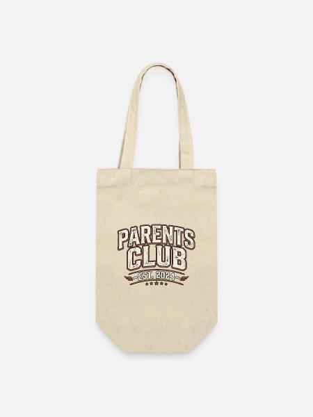 Parents Club 2024 - Geschenkbeutel für Flaschen - Natur