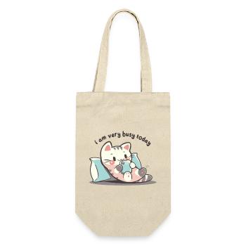 Ich bin heute sehr beschäftigt - Geschenkbeutel für Flaschen - Natur - Vorne