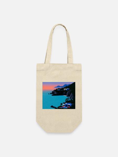 90s in amerika - Geschenkbeutel für Flaschen - Natur