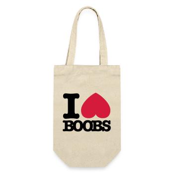 I_love_boobs - Sac à bouteille - nature - Devant