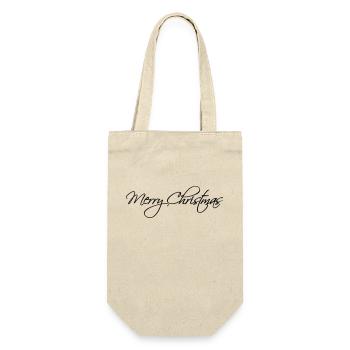 Merry Christmas Christmas Merry Santa Claus s - Gift Bag for Bottles - nature - Front