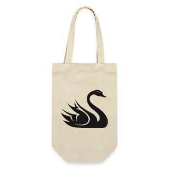 Swan Symbol Illustration Water Lake Nature Animal - Gift Bag for Bottles - nature - Front