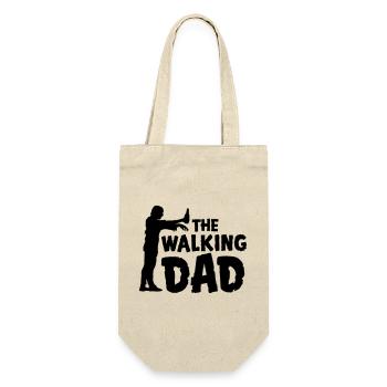 vatertag dad humor - Geschenkbeutel für Flaschen - Natur - Vorne