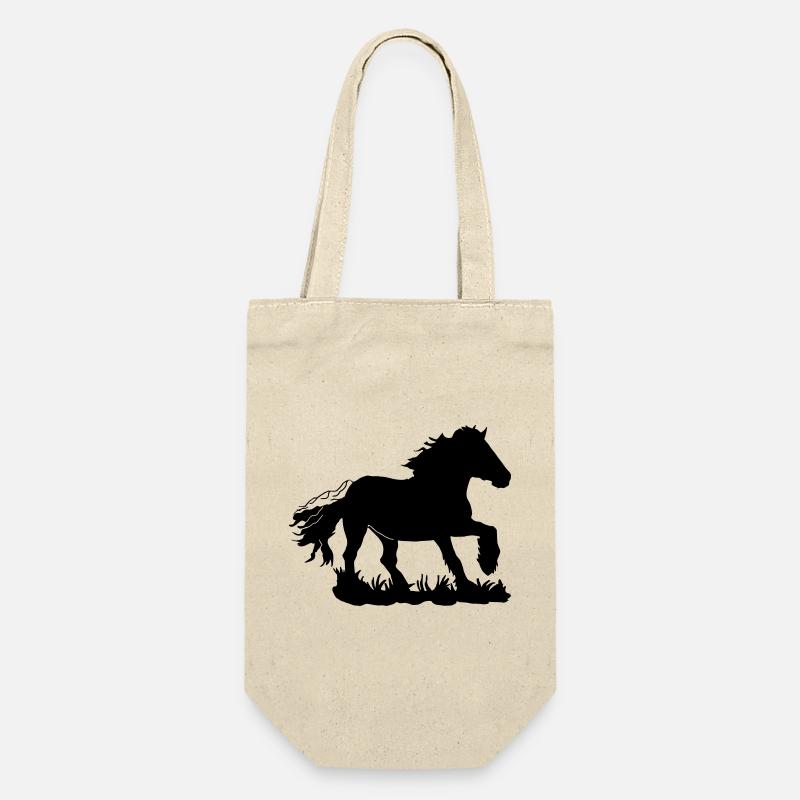 Kaltblut, Kaltblüter, Draft horse - Geschenkbeutel für Flaschen - Natur