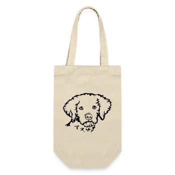 Lagotto Romagnolo - Geschenkbeutel für Flaschen - Natur - Vorne